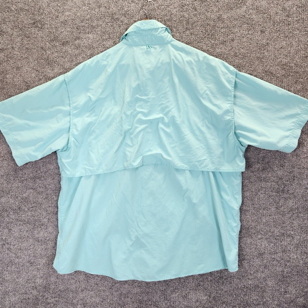 Bimini Bay Shirt Men's 3XL Light Blue Short Sleeve Button Down Vented Fishing - Picture 7 of 9